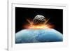 Asteroid Impact, Artwork-null-Framed Photographic Print