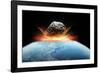 Asteroid Impact, Artwork-null-Framed Photographic Print