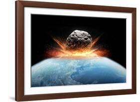 Asteroid Impact, Artwork-null-Framed Photographic Print