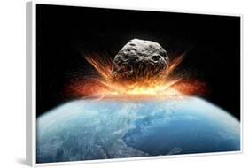 Asteroid Impact, Artwork-null-Framed Photographic Print