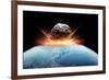 Asteroid Impact, Artwork-null-Framed Photographic Print