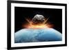 Asteroid Impact, Artwork-null-Framed Photographic Print