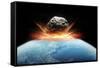 Asteroid Impact, Artwork-null-Framed Stretched Canvas