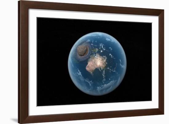 Asteroid Impact, Artwork-null-Framed Photographic Print