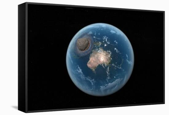 Asteroid Impact, Artwork-null-Framed Stretched Canvas