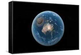 Asteroid Impact, Artwork-null-Framed Stretched Canvas