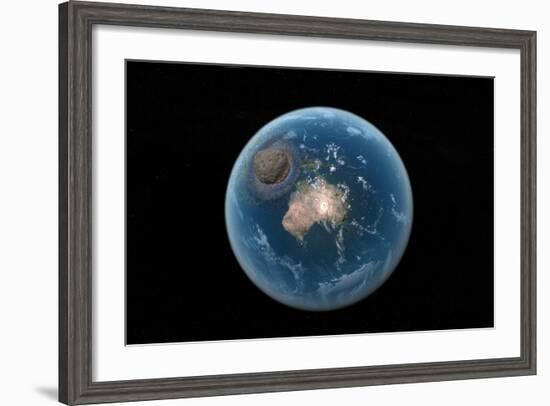 Asteroid Impact, Artwork-null-Framed Photographic Print