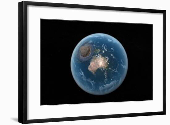 Asteroid Impact, Artwork-null-Framed Photographic Print