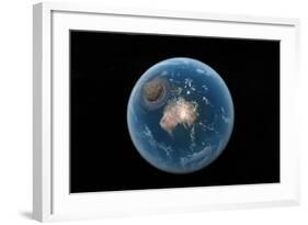 Asteroid Impact, Artwork-null-Framed Photographic Print