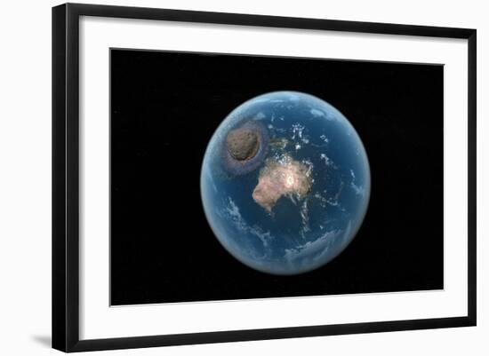 Asteroid Impact, Artwork-null-Framed Photographic Print