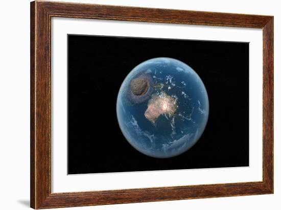 Asteroid Impact, Artwork-null-Framed Photographic Print