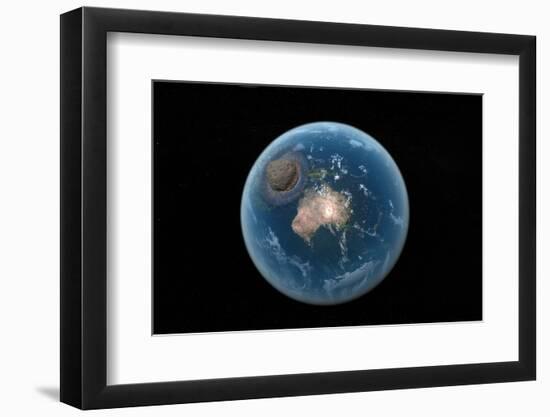 Asteroid Impact, Artwork-null-Framed Photographic Print