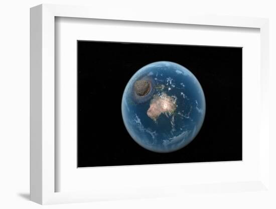 Asteroid Impact, Artwork-null-Framed Photographic Print