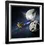 Asteroid Impact Mission-null-Framed Photographic Print