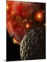 Asteroid Impacts on the Early Earth-Stocktrek Images-Mounted Photographic Print