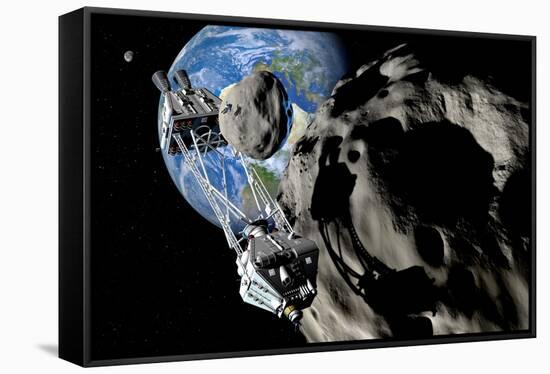 Asteroid Mining-null-Framed Stretched Canvas