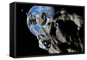 Asteroid Mining-null-Framed Stretched Canvas