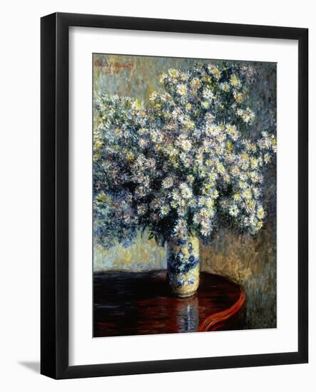 Asters, 1880-Claude Monet-Framed Giclee Print