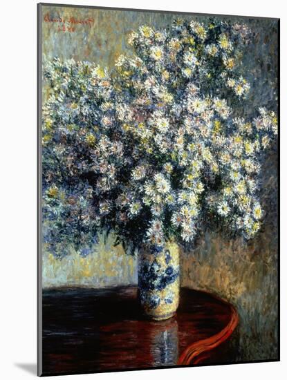 Asters, 1880-Claude Monet-Mounted Giclee Print