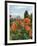 Asters and Dovecote in Gardens of Chateau de Cormatin, Burgundy, France-Lisa S. Engelbrecht-Framed Photographic Print