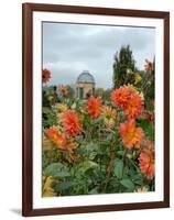 Asters and Dovecote in Gardens of Chateau de Cormatin, Burgundy, France-Lisa S. Engelbrecht-Framed Photographic Print