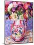 Asters in a Pink Floral Victorian Jug, 2002-Joan Thewsey-Mounted Giclee Print