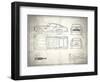 Aston DB4 White-Mark Rogan-Framed Art Print