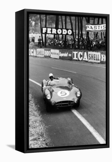 Aston Martin DBR1 in Action, Le Mans 24 Hours, France, 1959-Maxwell Boyd-Framed Stretched Canvas