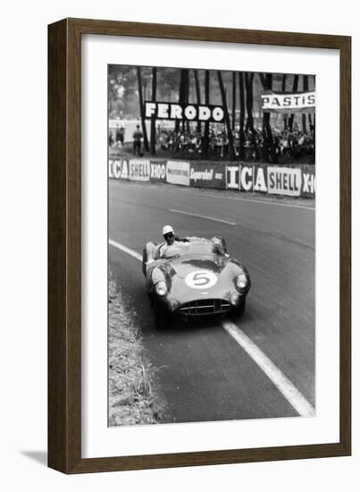 Aston Martin DBR1 in Action, Le Mans 24 Hours, France, 1959-Maxwell Boyd-Framed Photographic Print