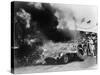 Aston Martin DBR1 on Fire, Goodwood, Sussex, 1959-null-Stretched Canvas