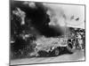 Aston Martin DBR1 on Fire, Goodwood, Sussex, 1959-null-Mounted Photographic Print