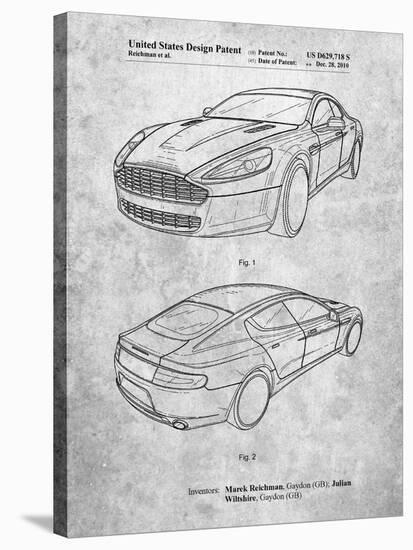 Aston Martin DBS Volante Patent-Cole Borders-Stretched Canvas