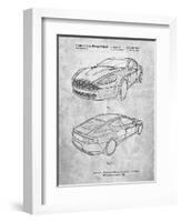 Aston Martin DBS Volante Patent-Cole Borders-Framed Art Print