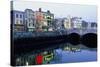 Aston Quay, Liffey River, Dublin, County Dublin, Eire (Ireland)-Bruno Barbier-Stretched Canvas