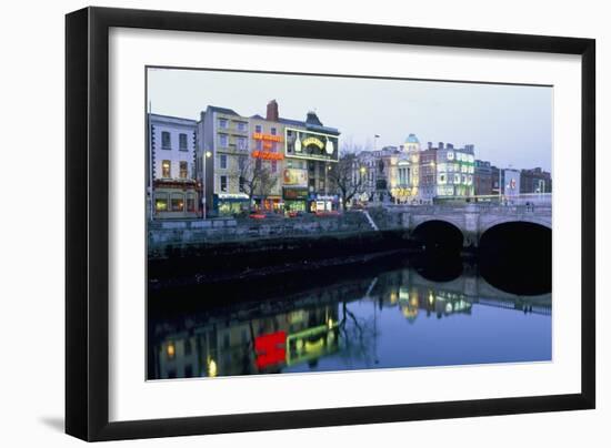 Aston Quay, Liffey River, Dublin, County Dublin, Eire (Ireland)-Bruno Barbier-Framed Photographic Print