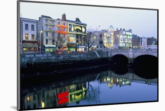 Aston Quay, Liffey River, Dublin, County Dublin, Eire (Ireland)-Bruno Barbier-Mounted Photographic Print