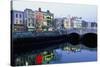 Aston Quay, Liffey River, Dublin, County Dublin, Eire (Ireland)-Bruno Barbier-Stretched Canvas