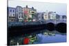 Aston Quay, Liffey River, Dublin, County Dublin, Eire (Ireland)-Bruno Barbier-Stretched Canvas