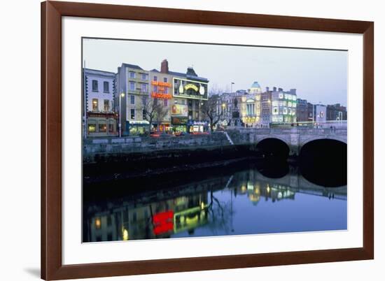 Aston Quay, Liffey River, Dublin, County Dublin, Eire (Ireland)-Bruno Barbier-Framed Photographic Print