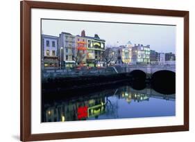 Aston Quay, Liffey River, Dublin, County Dublin, Eire (Ireland)-Bruno Barbier-Framed Photographic Print