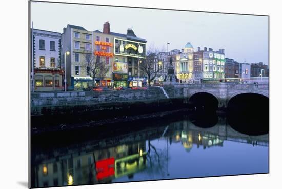 Aston Quay, Liffey River, Dublin, County Dublin, Eire (Ireland)-Bruno Barbier-Mounted Photographic Print