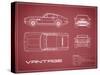 Aston V8 Vantage-Maroon-Mark Rogan-Stretched Canvas