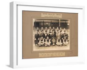 Aston Villa F.C., 1937-38, League Champions, Division 2-English School-Framed Giclee Print