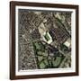 Aston Villa's Villa Park Stadium, Aerial-Getmapping Plc-Framed Photographic Print