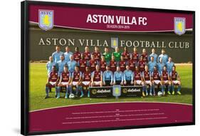 Aston Villa Team Photo 14/15-null-Framed Poster