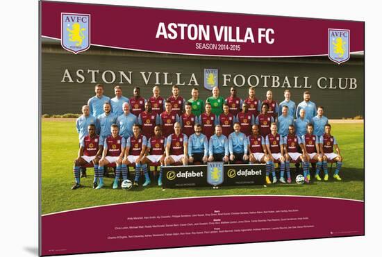 Aston Villa Team Photo 14/15-null-Mounted Poster