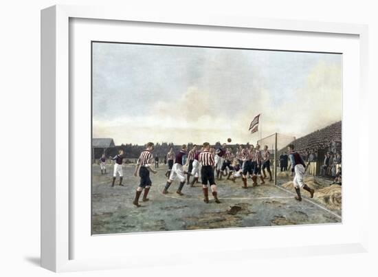 Aston Villa V Sunderland, 1893-Thomas Marie Madawaska Hemy-Framed Giclee Print