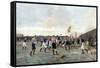 Aston Villa V Sunderland, 1893-Thomas Marie Madawaska Hemy-Framed Stretched Canvas