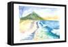 Astonishing Achill Island Beach Scene with Slievemore in Ireland-M. Bleichner-Framed Stretched Canvas