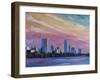 Astonishing Austin Texas Skyline At Dusk-Markus Bleichner-Framed Art Print